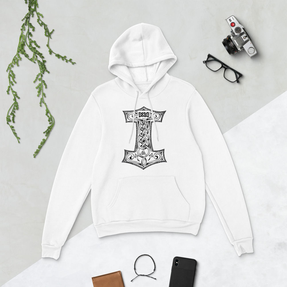 Thor hammer Unisex viking hoodie