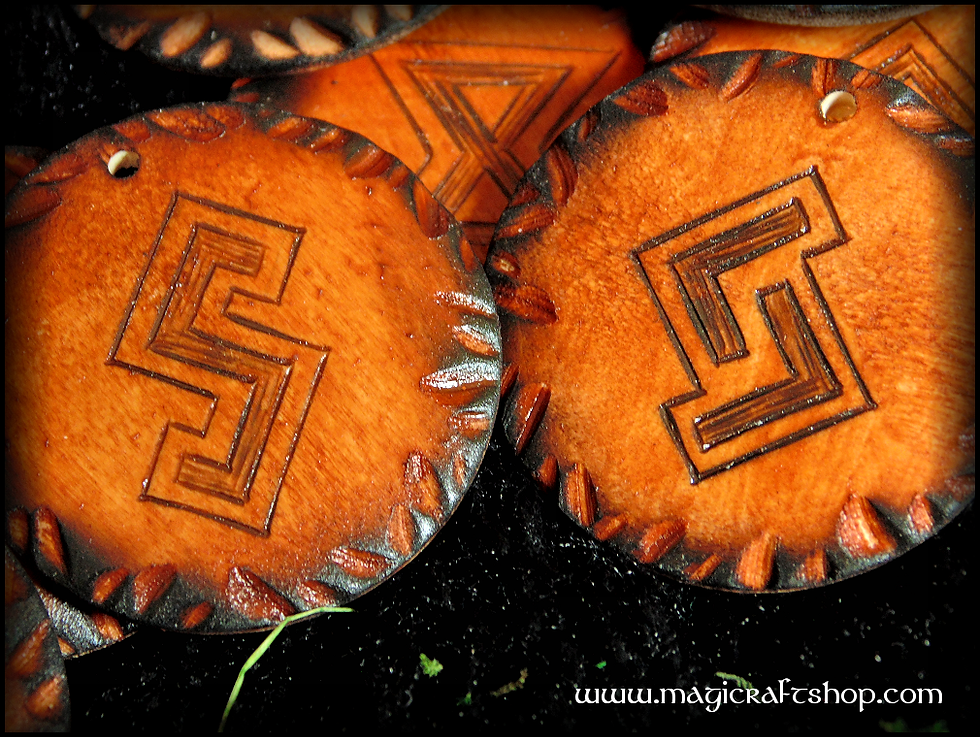Thumbnail: Vegvisir wooden box + futhark runes