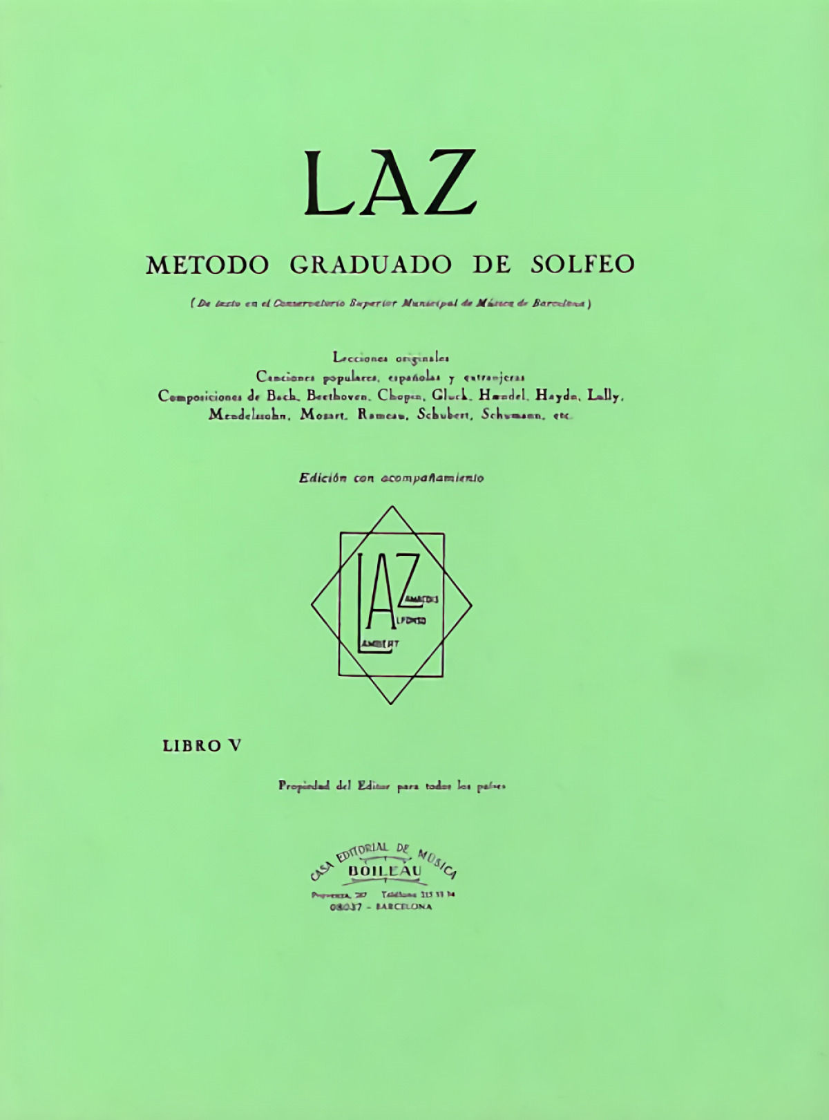 Laz:método de solfeo 5º acompañamiento