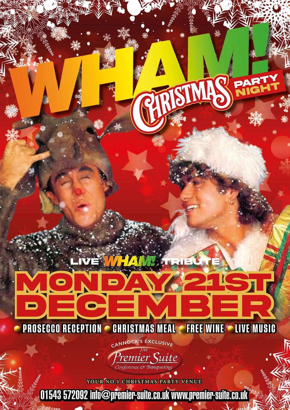✨ WHAM! Christmas Party Night at The Premier Suite, Cannock