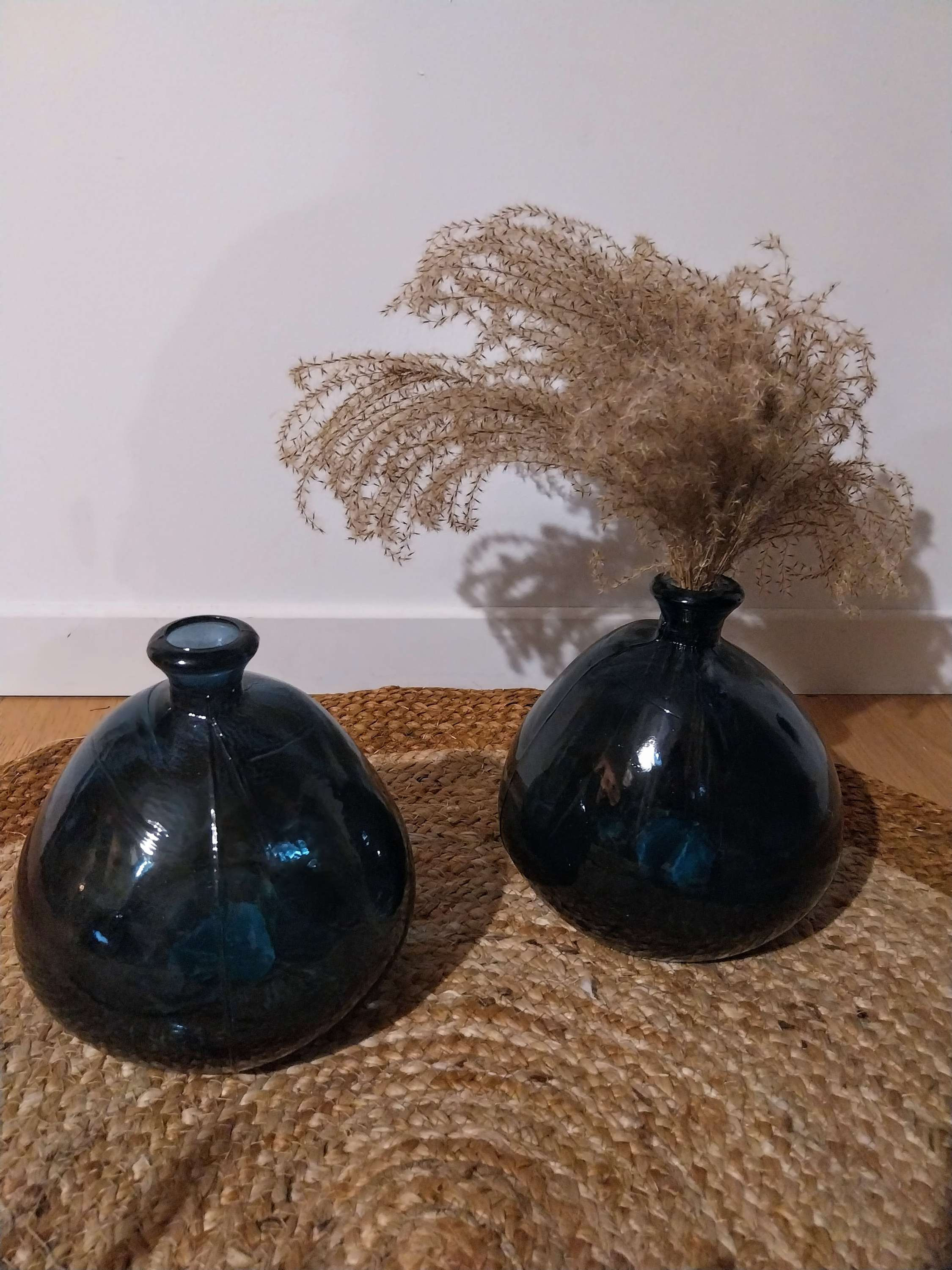 Lot 2 vases bleus 