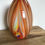 Vintage Orange Striped Glass vases - Set of 3
