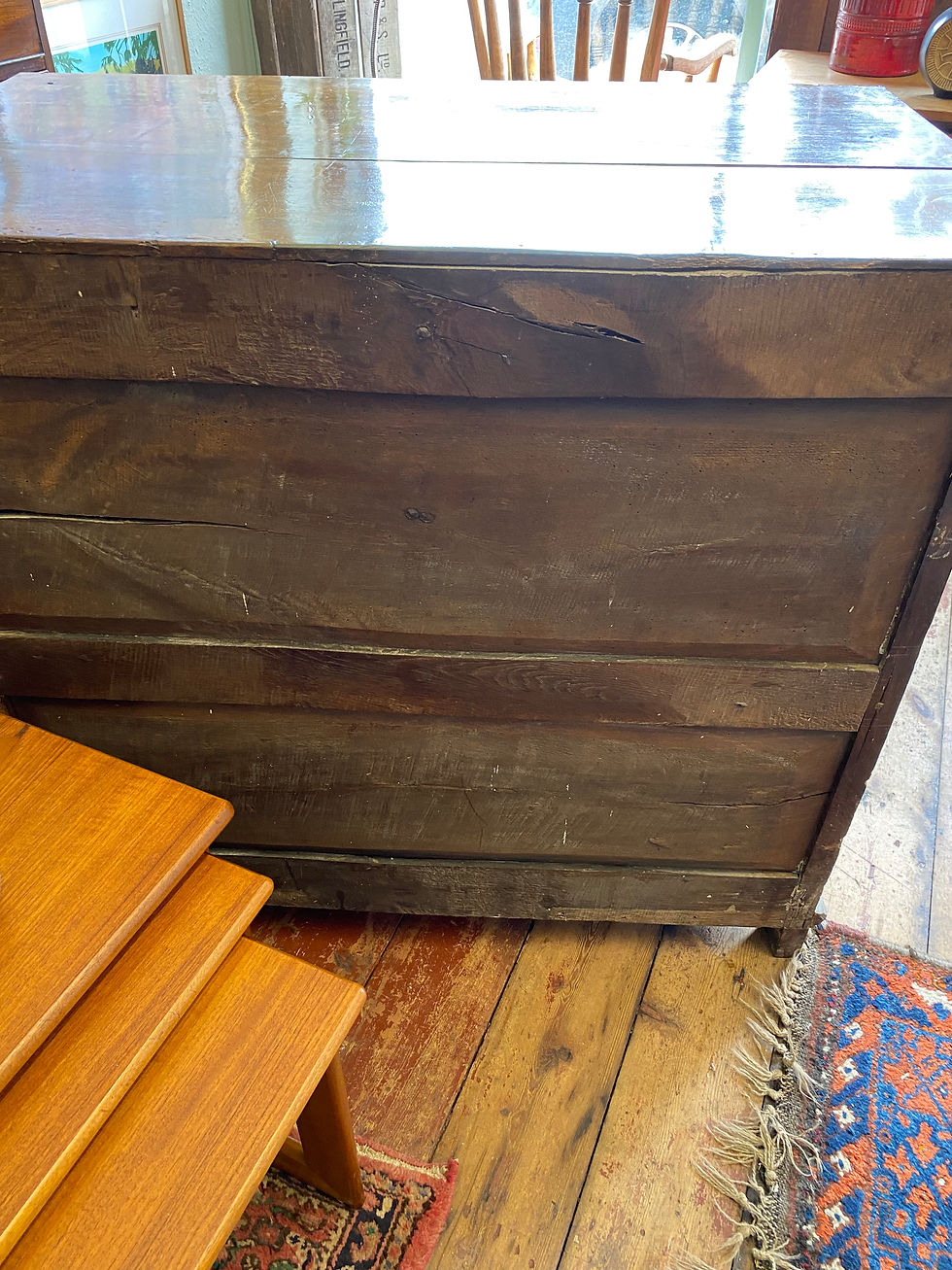 Thumbnail: Stunning Antique 18th Century Oak chest of drawers with Geometric mouldings