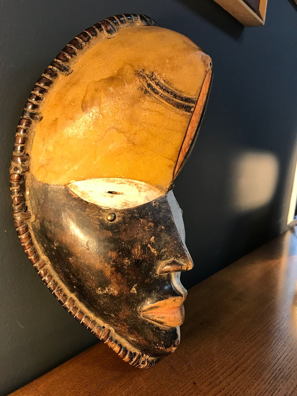 20TH CENTURY - NICE QUALITY - CARVED WOOD AFRICAN MASK