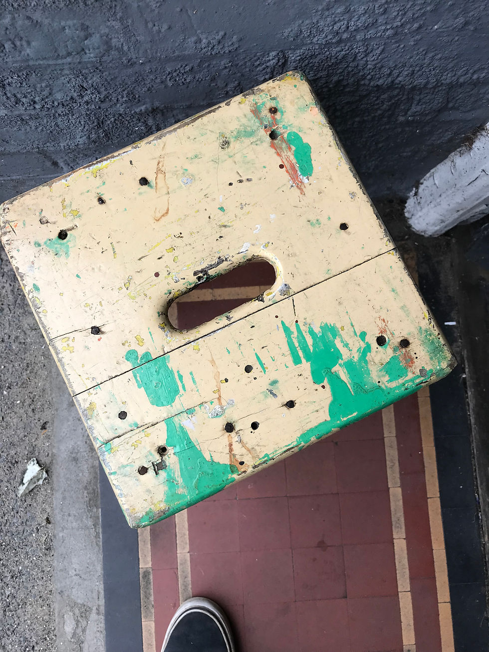 Very attractive Vintage Painted Stool