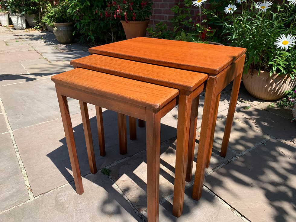 Mid-Century Teak nest of 3 tables - mcintosh