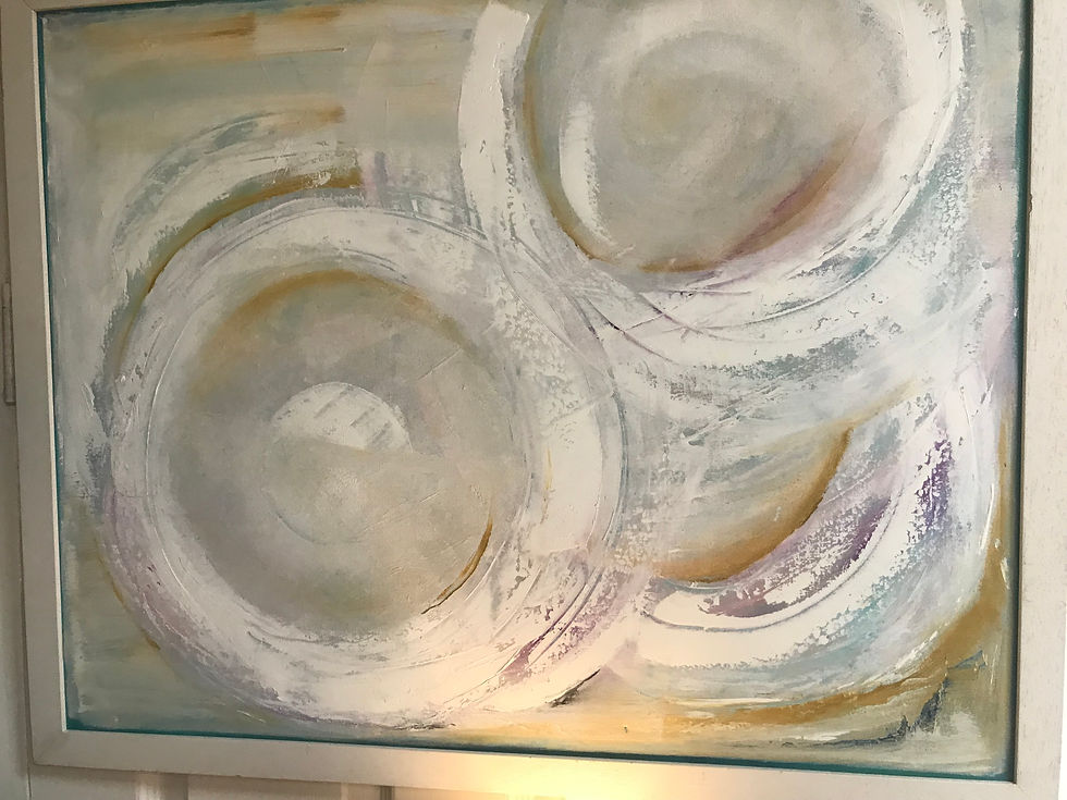 ORIGINAL MODERNIST OIL ON CANVAS BY "SARAH LOUISE GOY'