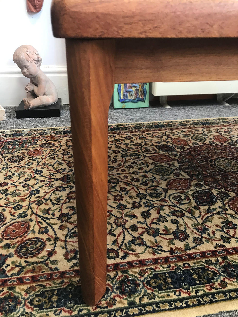 MID-CENTURY DANISH SOLID TEAK/TILED COFFEE TABLE - BY 'TOFTEN MOBELFABRIK'