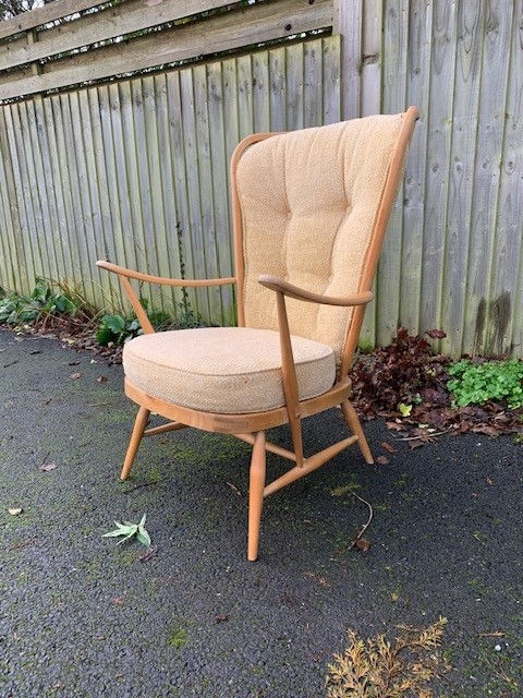 Mid-Century Ercol Blonde Armchair