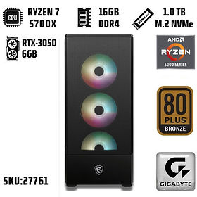 Computador Gamer CertoX STREAM AMD - 1051 GA