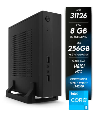 31126 - Minicomputador NTC Mini ITX II Intel - 4109 TC - NTC