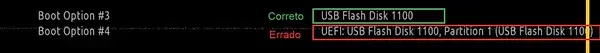Menu de Boot