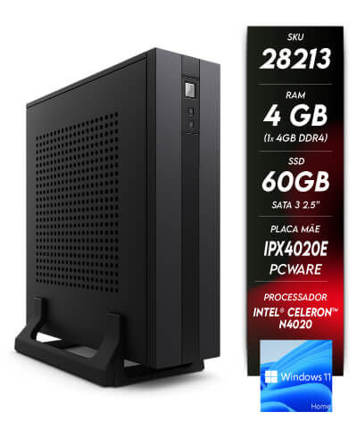 28213 - Minicomputador NTC Celeron Mini ITX Intel - 1160 PW