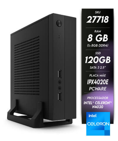 27718 - Minicomputador NTC Celeron Mini ITX Intel - 1203 PW - NTC