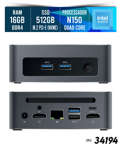 34194 - Computador Mini PC NTC 14N150-1103 - NTC Computadores