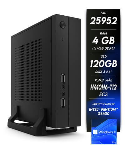 25952 - Minicomputador NTC PDV Intel - 2100 W11PRO - NTC Computadores