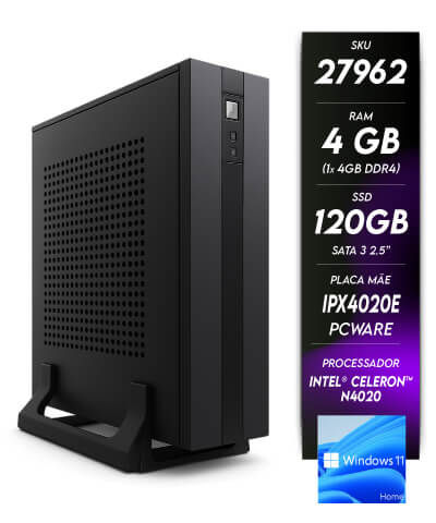 27962 - Minicomputador NTC Celeron Mini ITX Intel - 1101 PW