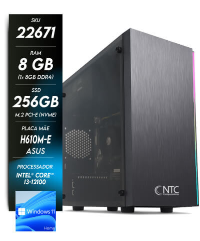 22671 - Computador NTC Home - I3 4400 Powered By Asus W11SL - NTC