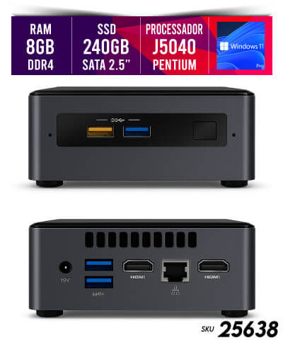 25638 - Minicomputador NTC NUC Intel - 1016 WIN11PRO - NTC