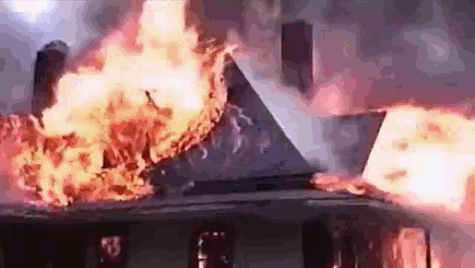 And the only other thing was to burn it down. 