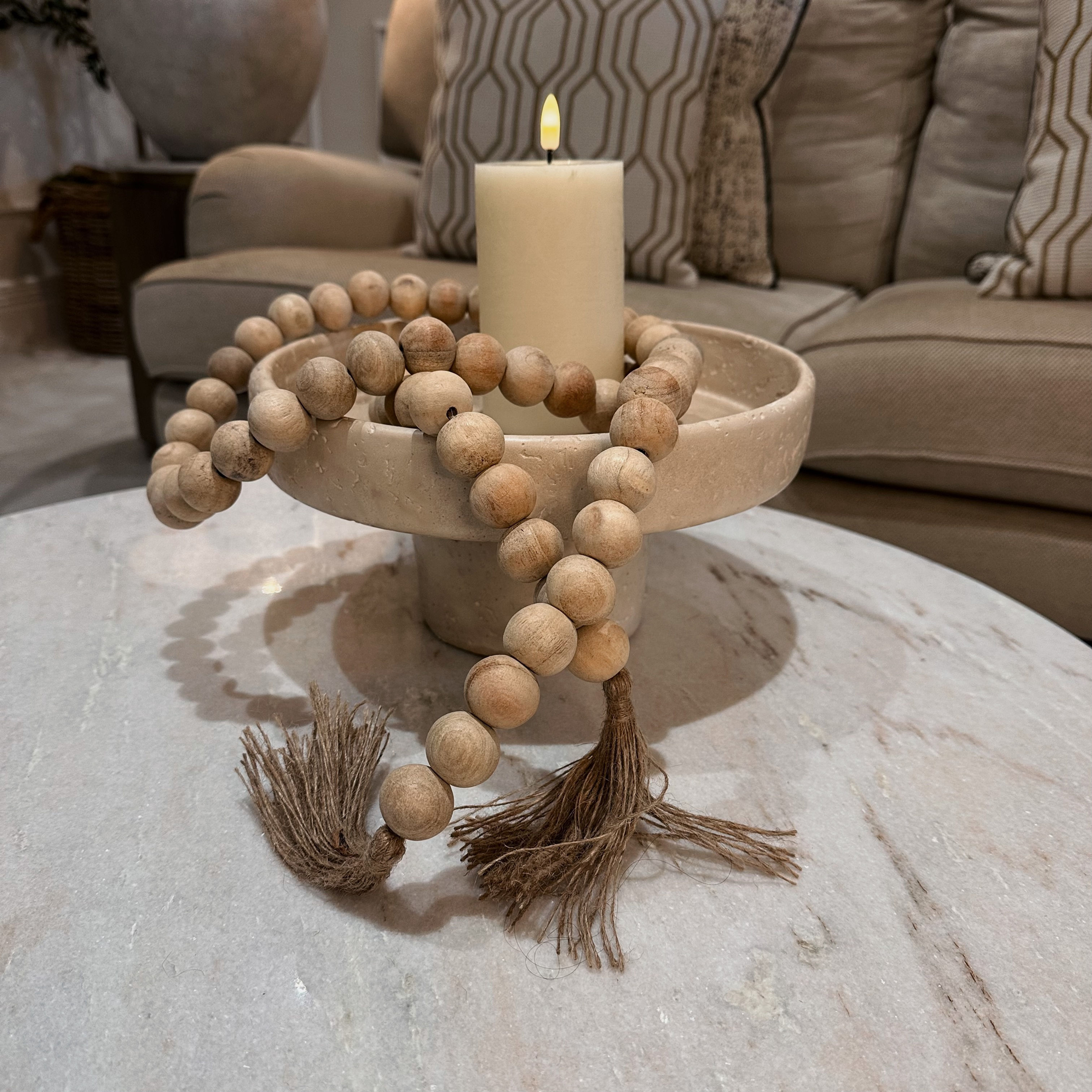 Garland Bead Mango Wood