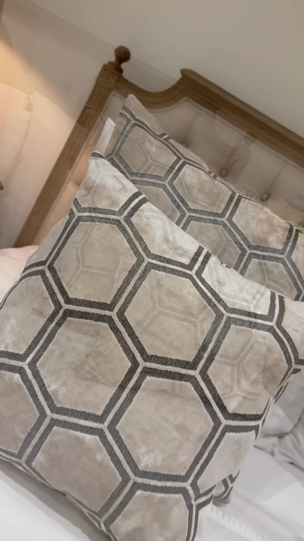 Thumbnail: Lavish Ivor Cream Cushion 22"