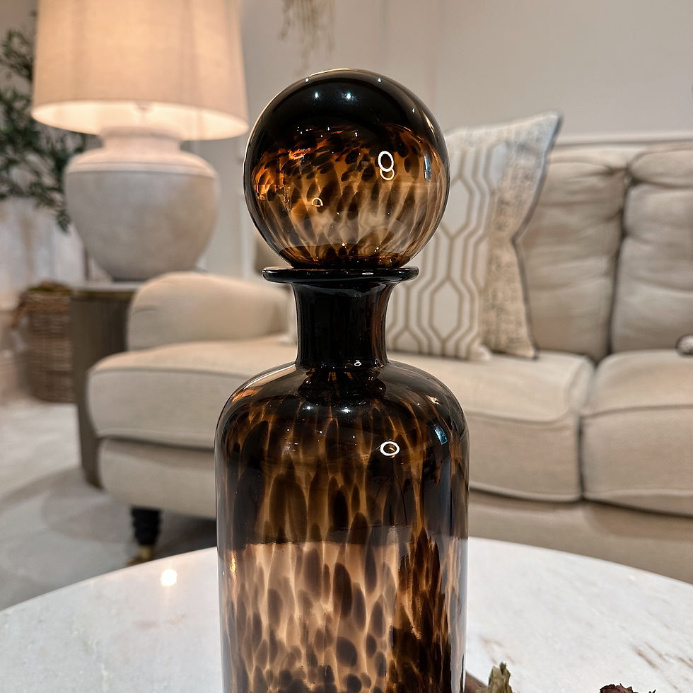 Lavish Amber Speckle Bottle Tall