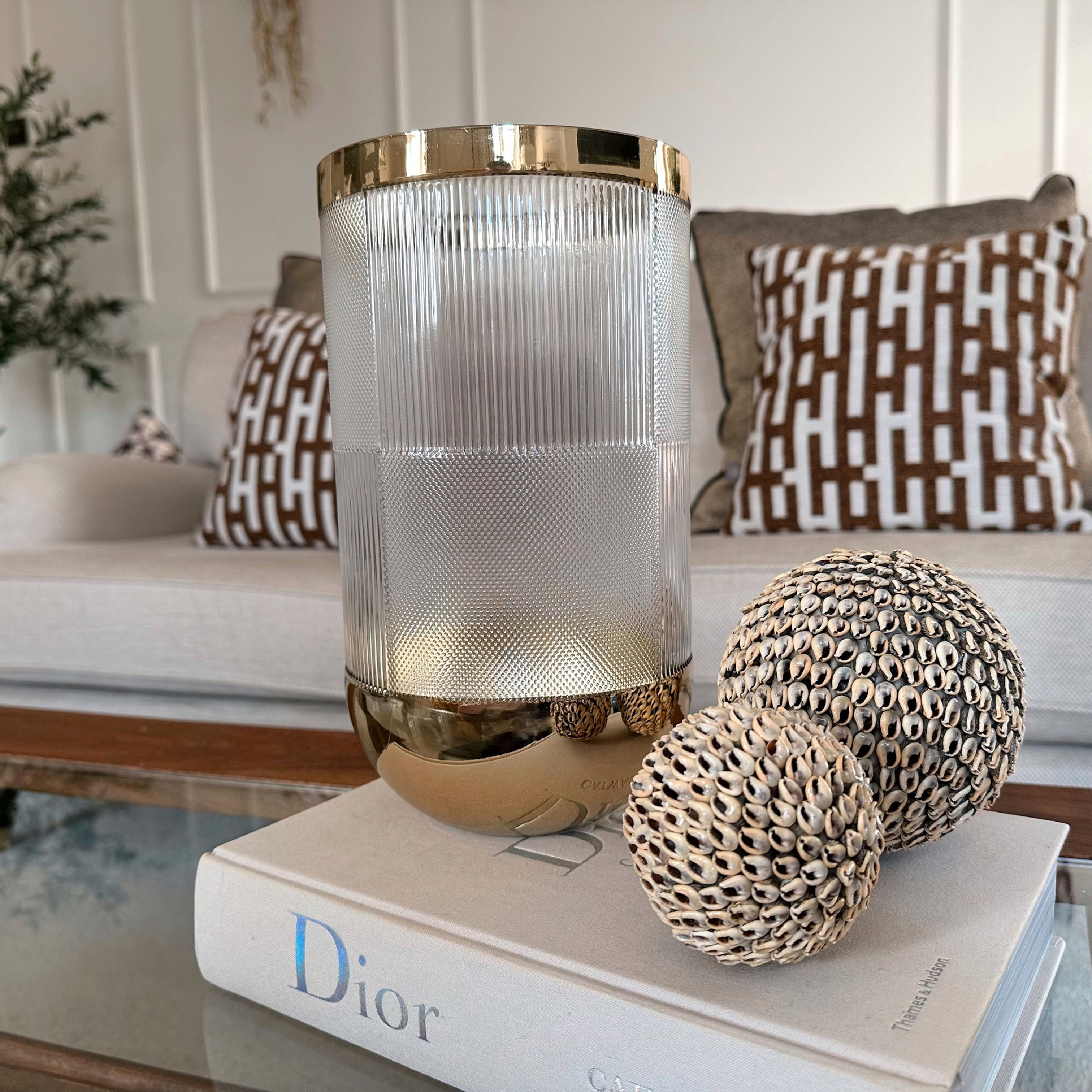 Cylindrical Glass Hurricane Tall