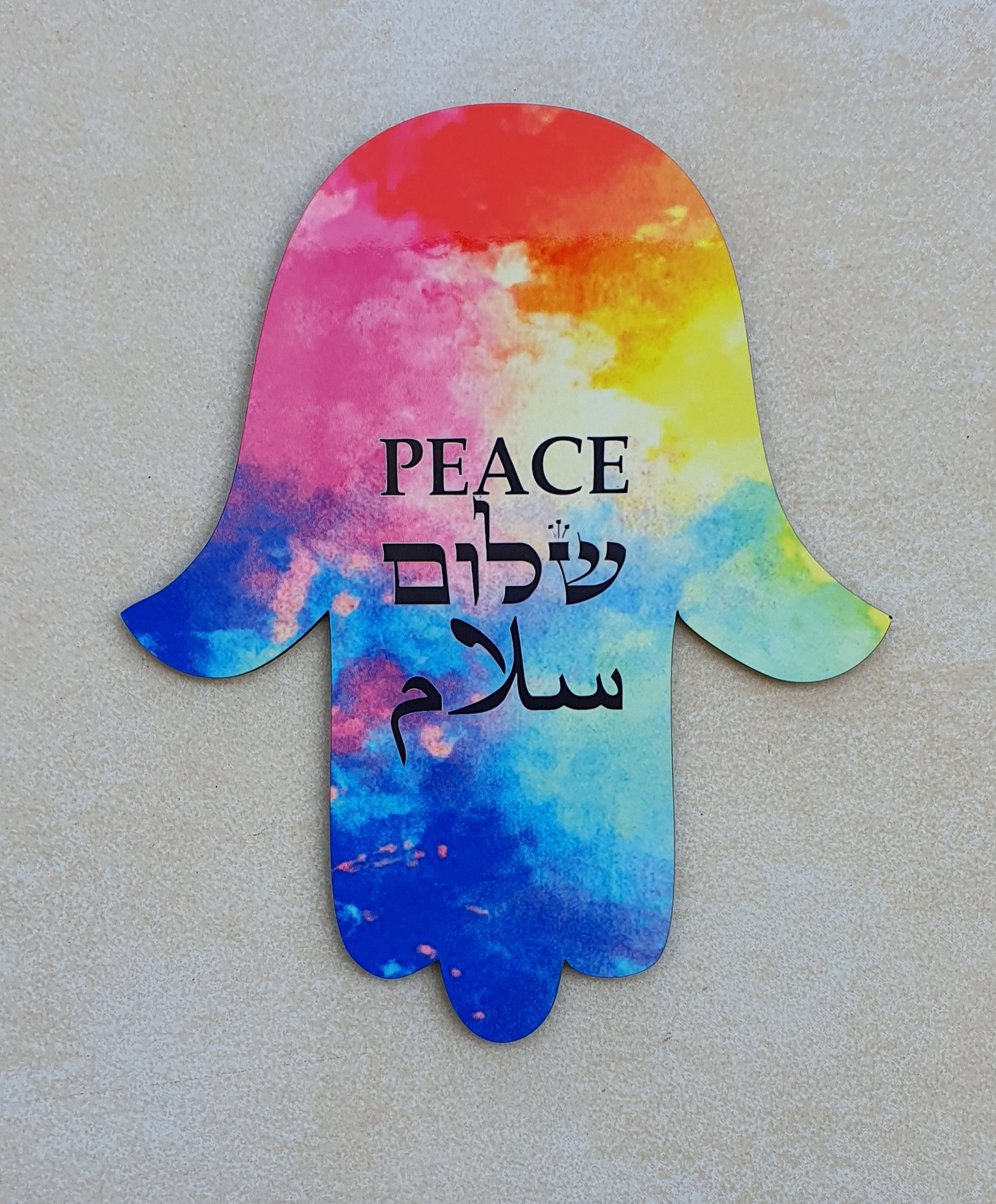 Hamsa Peace "Tie Dye Rainbow"