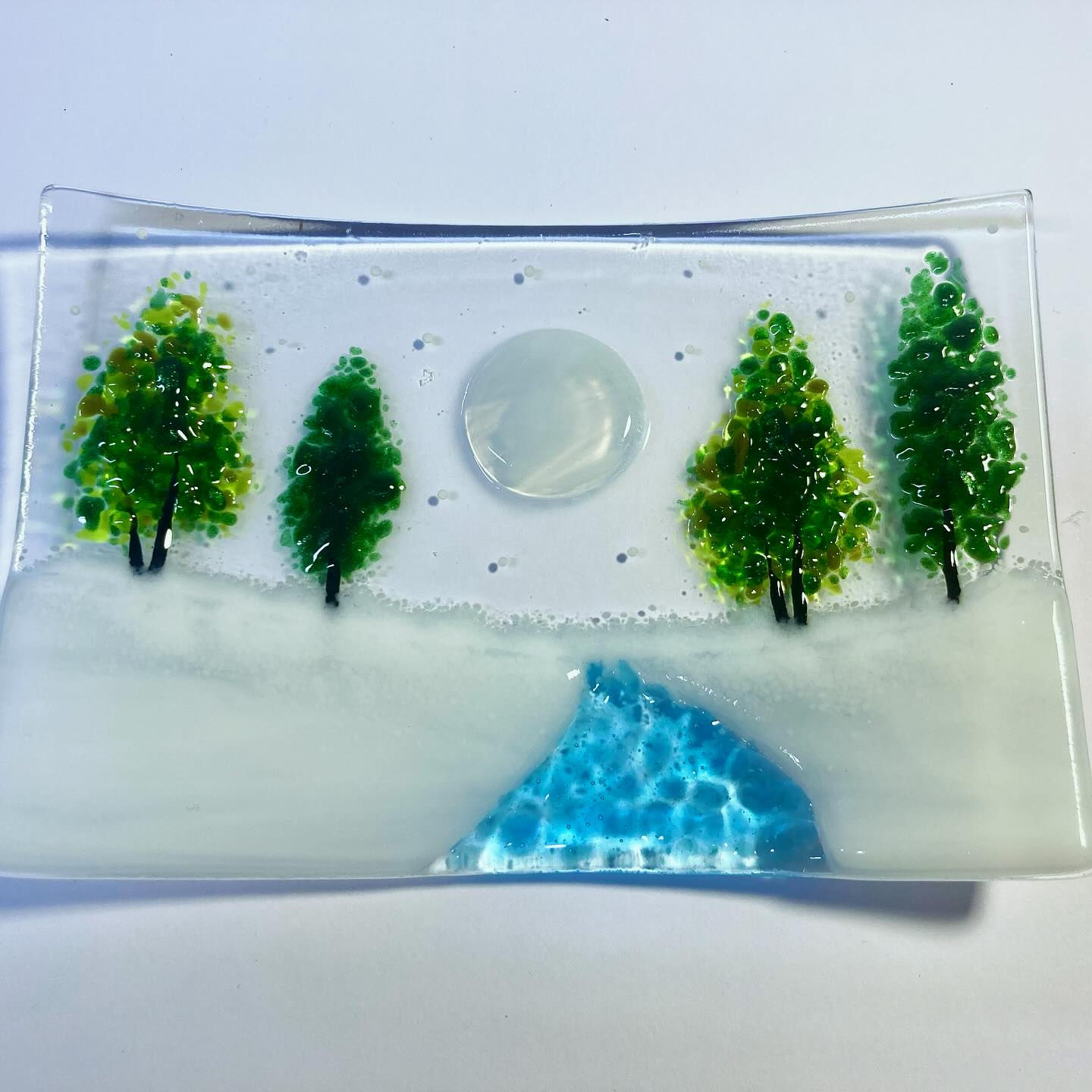 Winter landscape dish