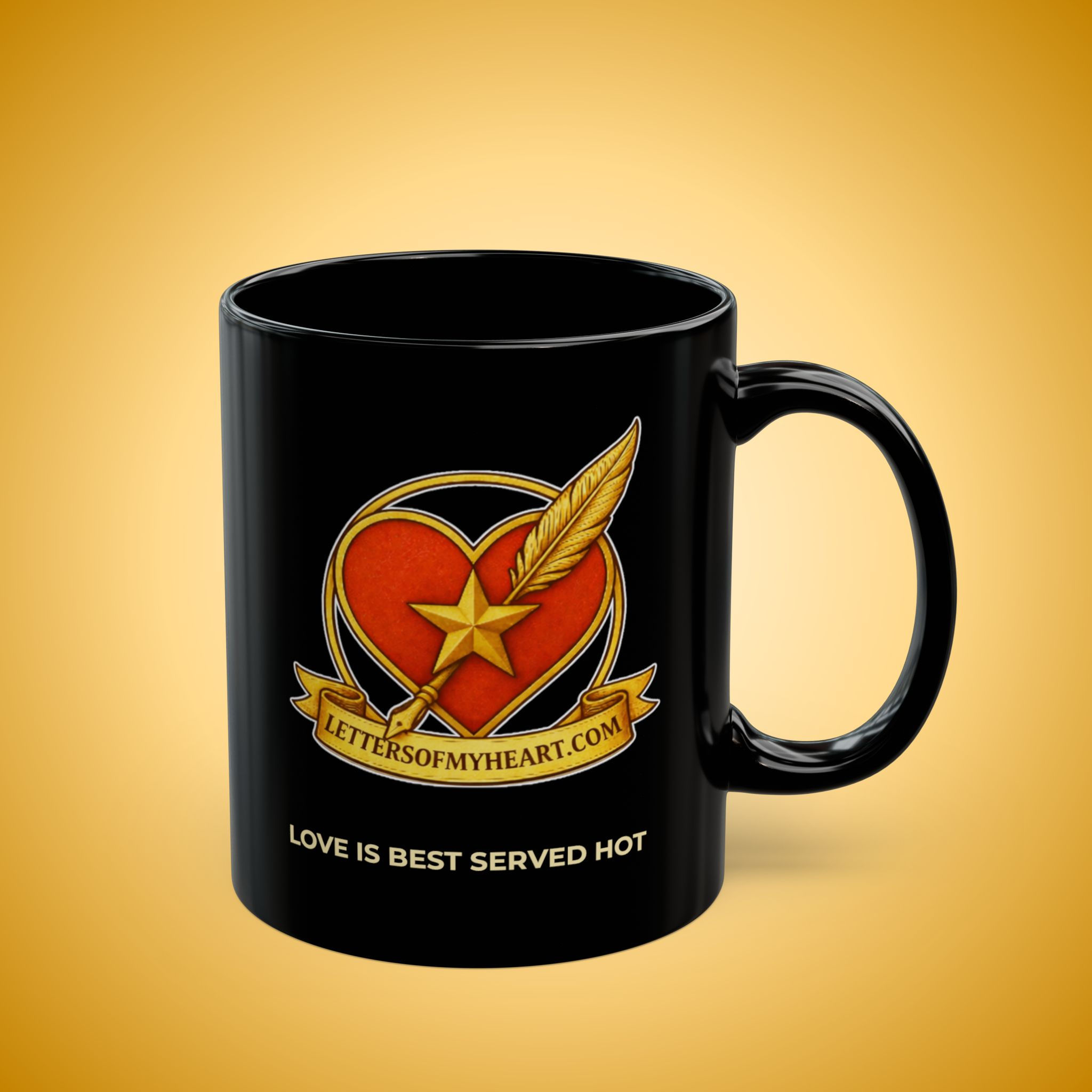 Letters of My Heart | Author Signature Mug (Black Ceramic)