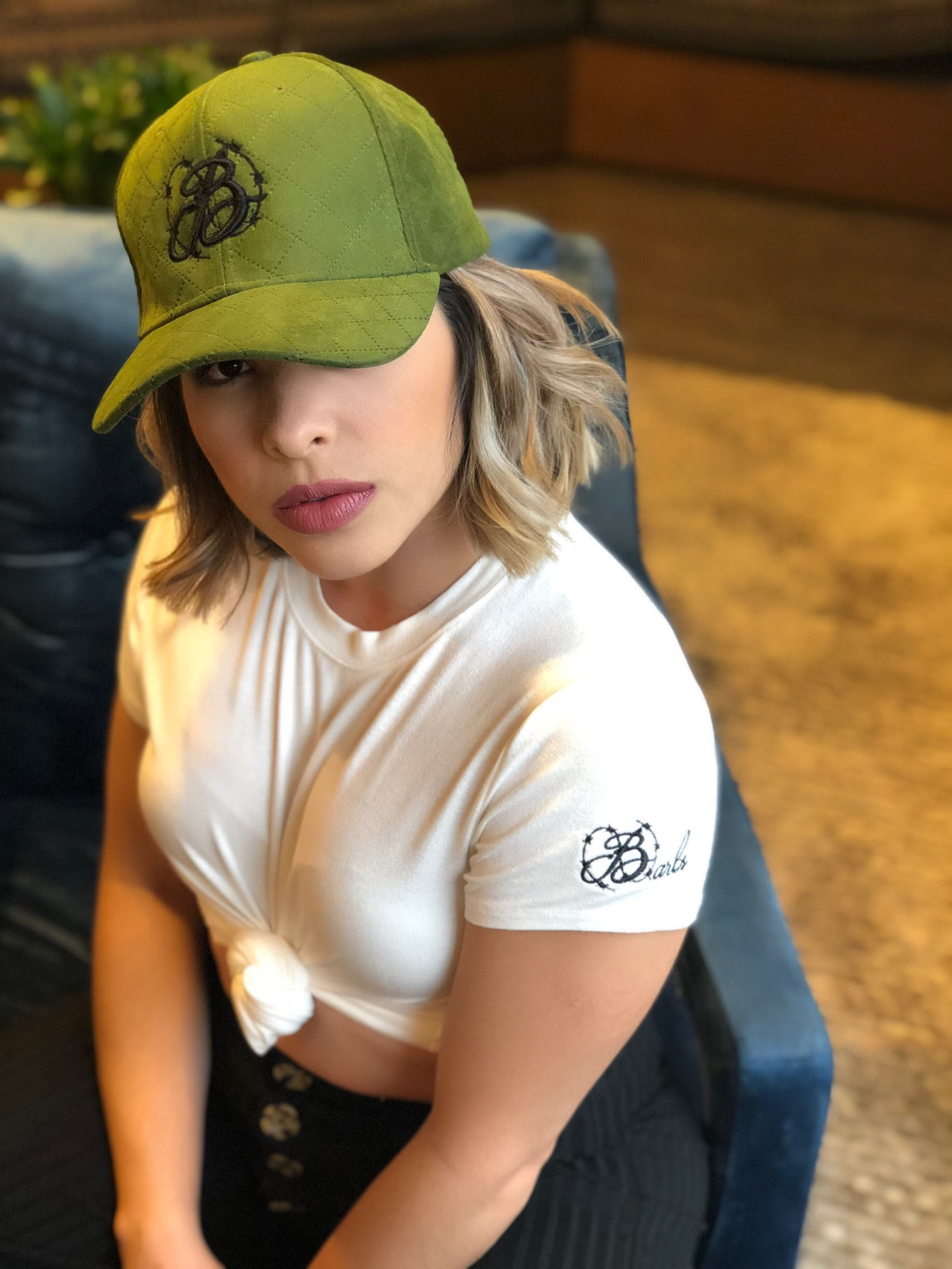 Gorra Semi Velvet Green