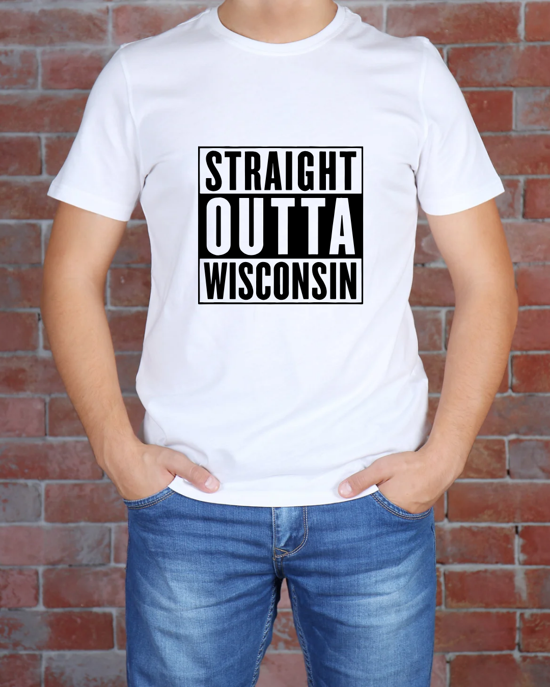 Straight Outta Wisconsin Tee/Crewneck