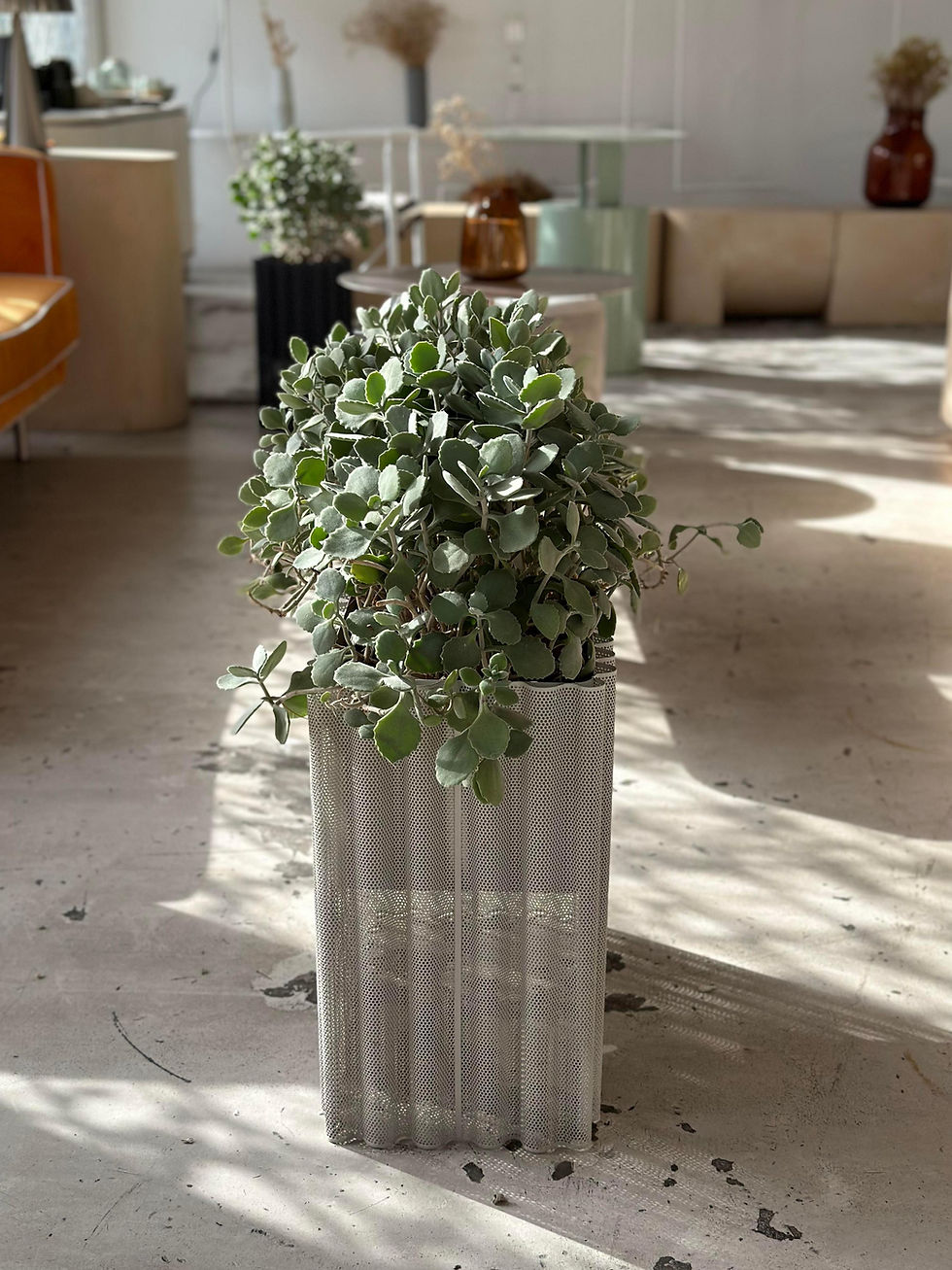 Thumbnail: Hubsch - flow planter - light grey