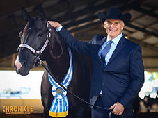 Dan Yeagar winning the Showmanship at the Quarter Horse Congress