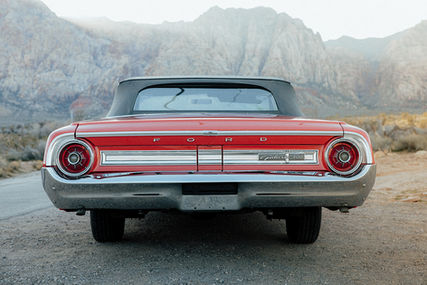 Red convertible classic car