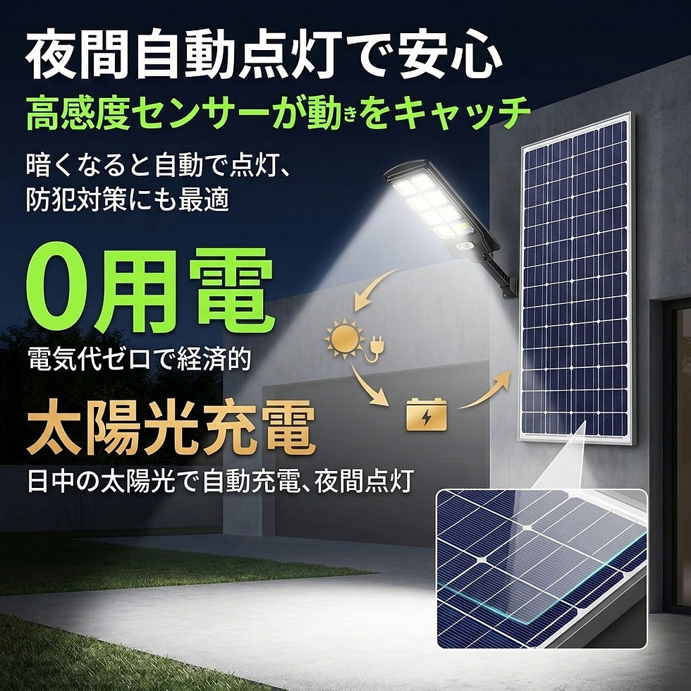 サムネイル： 太陽光ソーラー街灯