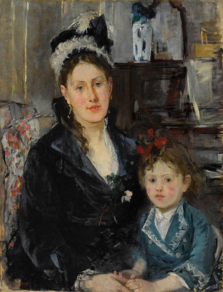 Berthe Morisot Madame Boursier and Her Daughter, c. 1873 oil on canvas Brooklyn Museum, Museum Collection Fund, 29.30 Photo: Sarah DeSantis, Brooklyn Museum