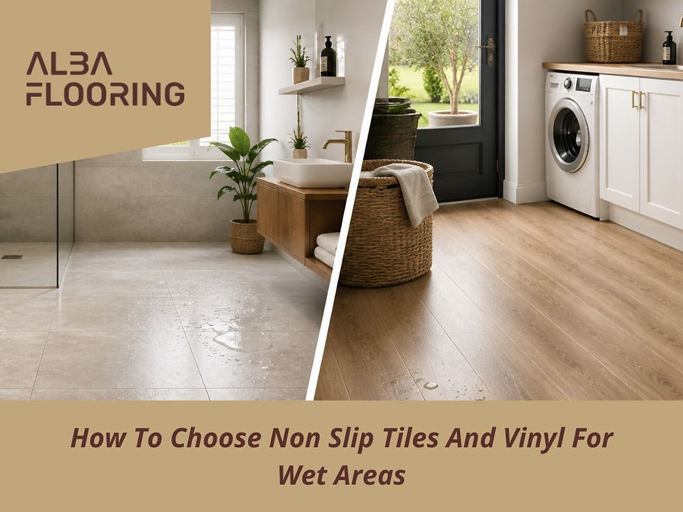 From Slippery To Safe In Beckenham: Non Slip Tiles And Vinyl For Wet Areas | Alba Flooring