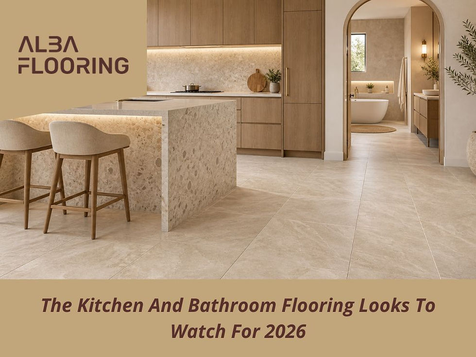Large Format Tiles, Terrazzo And Warm Neutrals In Kingston | 2026 Flooring Trends | Alba Flooring
