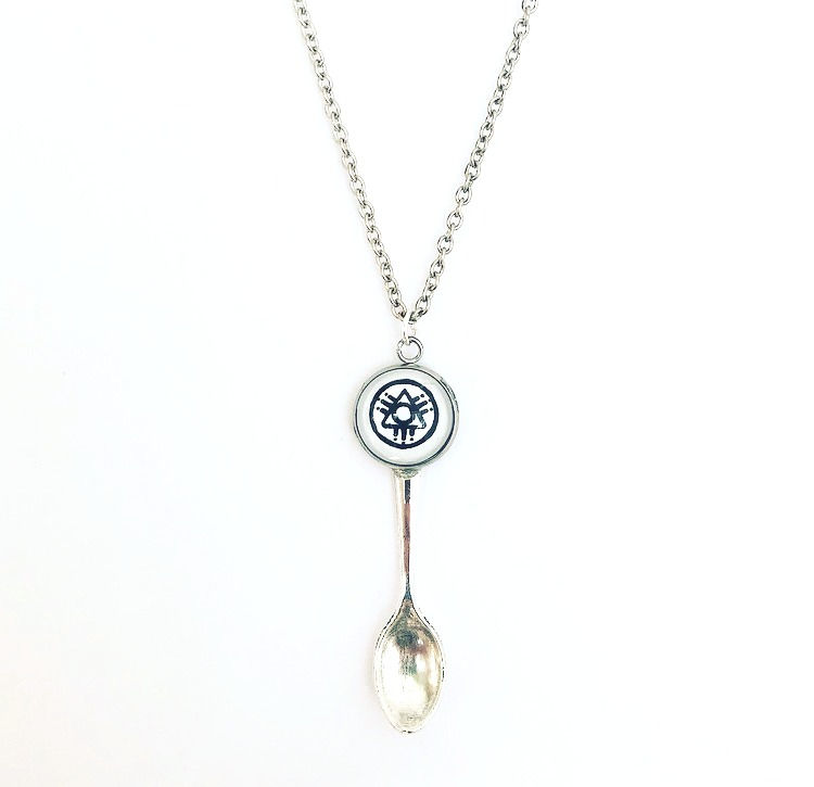 Thumbnail: Boom spoon. Available in necklace or keyring.