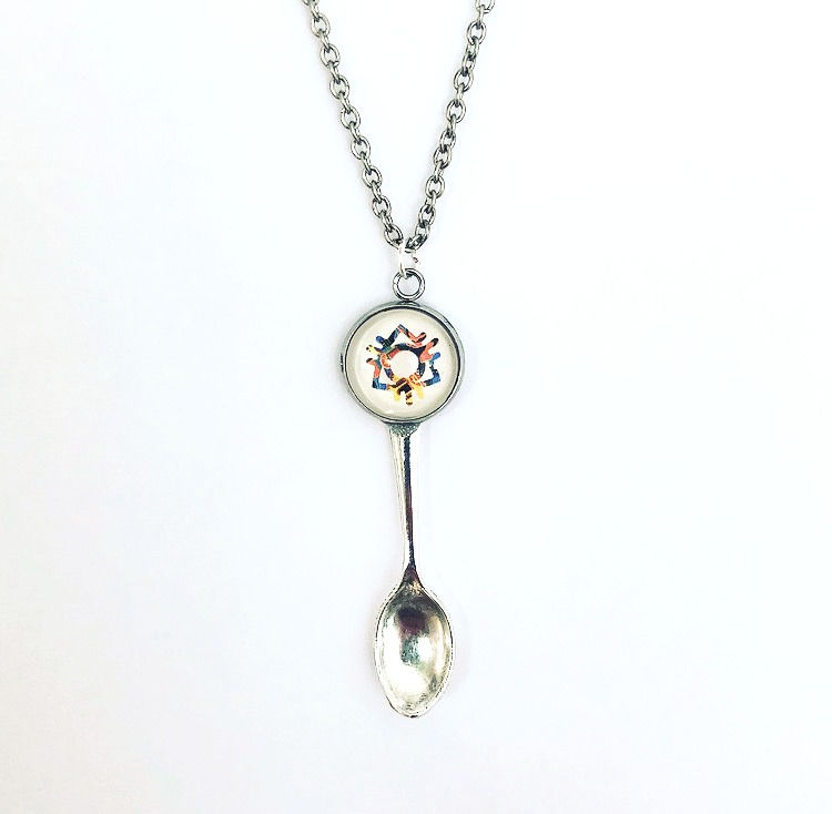 Thumbnail: Boom Spoon. Available in necklace or keyring.