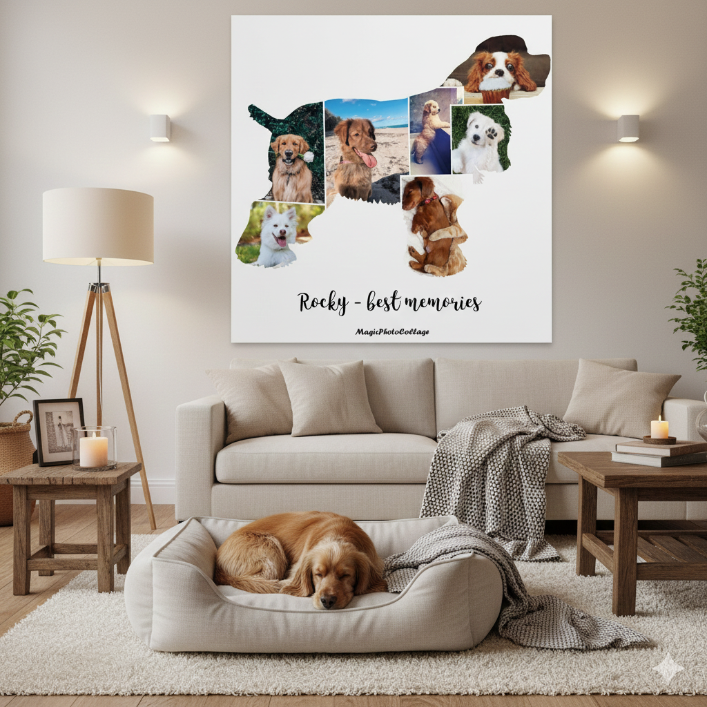 Any Shape DOG COLLAGE Photo Collage