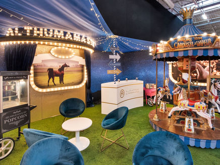 Arc & Typ a réalisé trois stands sur le salon ARABIAN HORSE WORLDWIDE 2022.