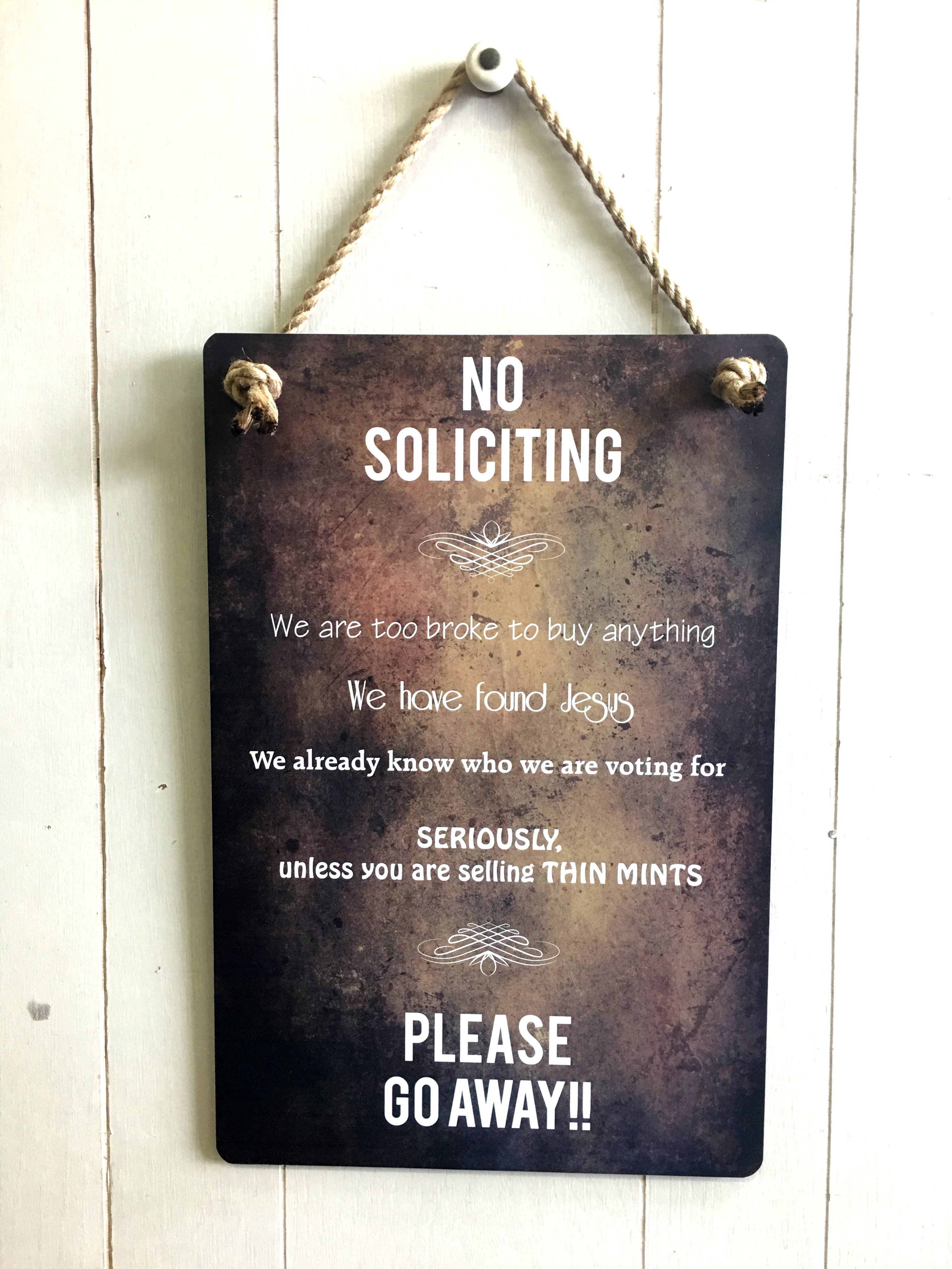 No soliciting