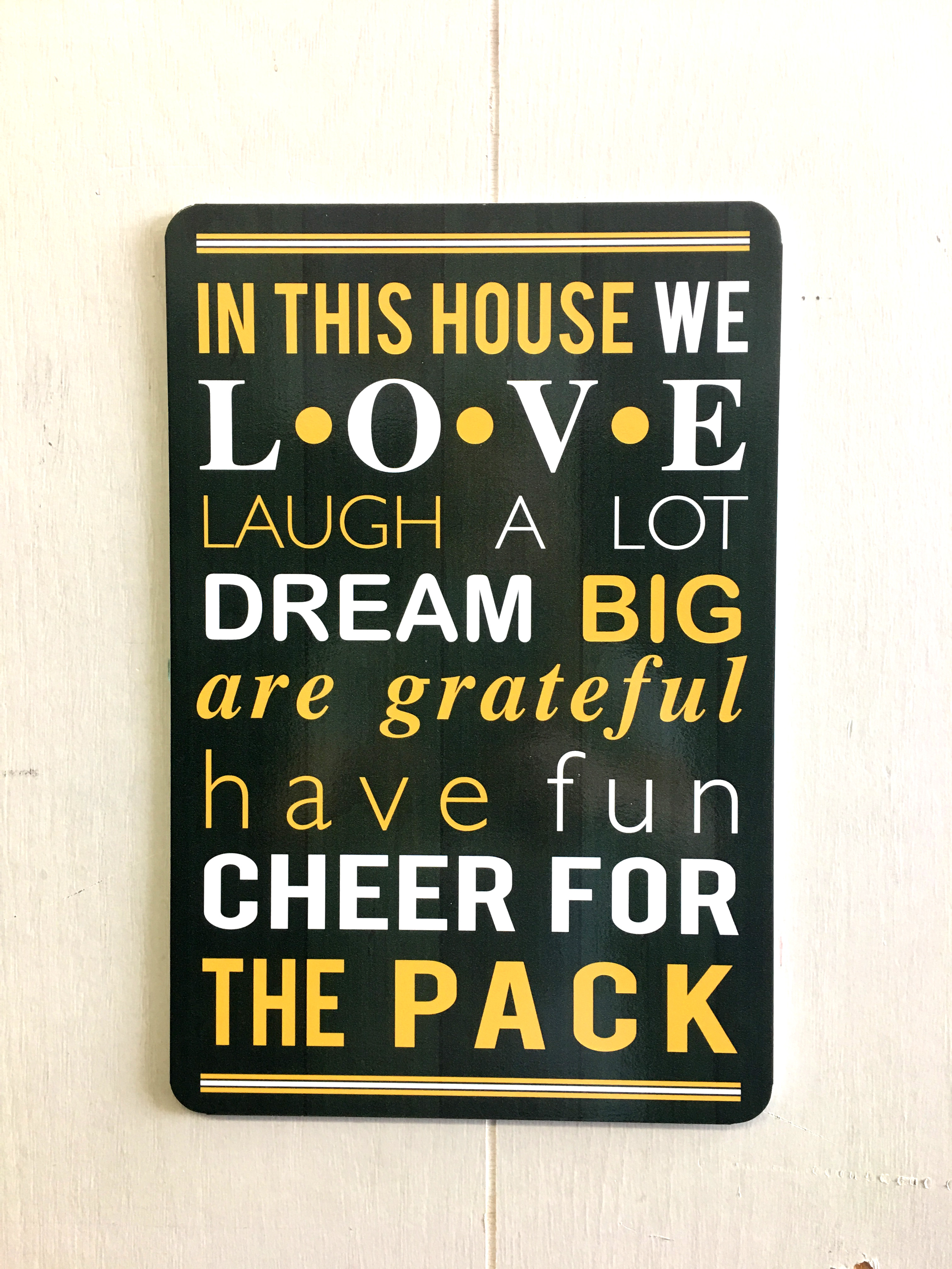 Green Bay Packer Sign