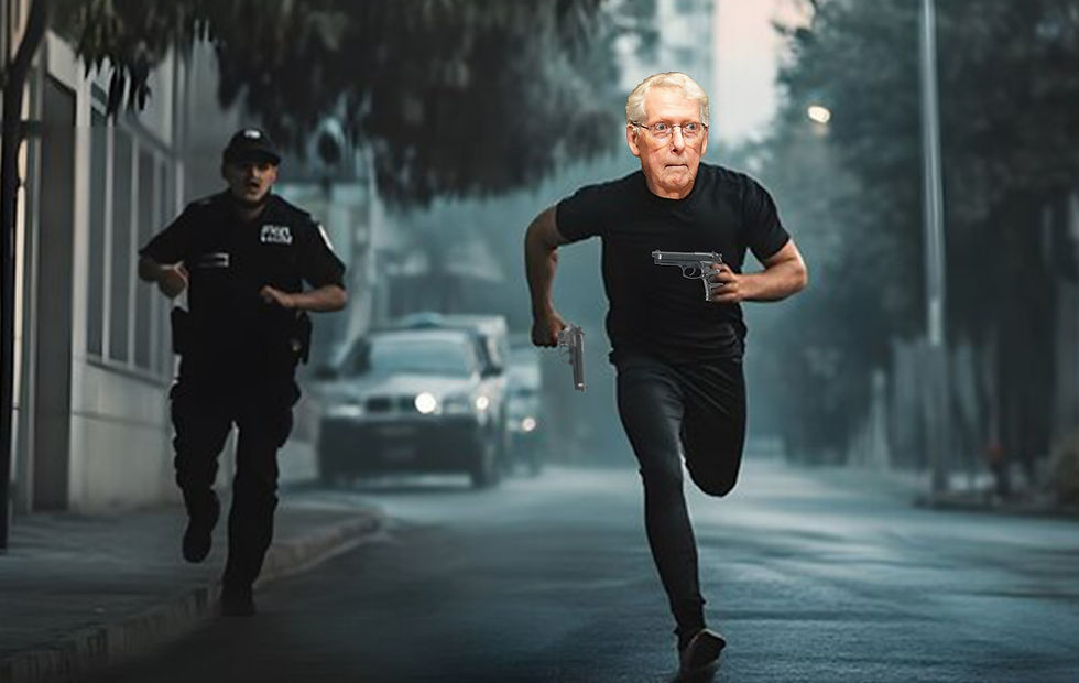 EXCLUSIVE: Mitch McConnell Attempts Suicide by Cop to Reunite with Lindsay Graham