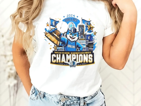 Western Conference Finals Champions Dallas Mavericks Mascot 2024 T shirt