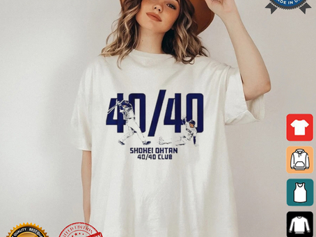 Shohei Ohtani Los Angeles Dodgers MLB 40 40 Club T shirts