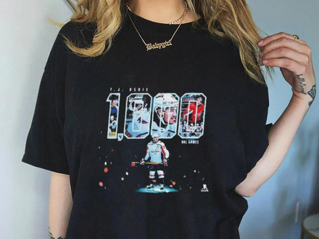 Honor T J Oshie 1000 Games Matches Washington Capitals TJ1k Shirt